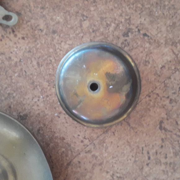 Vintage brass candlestick with butterfly reflector. - Picture 7 of 16